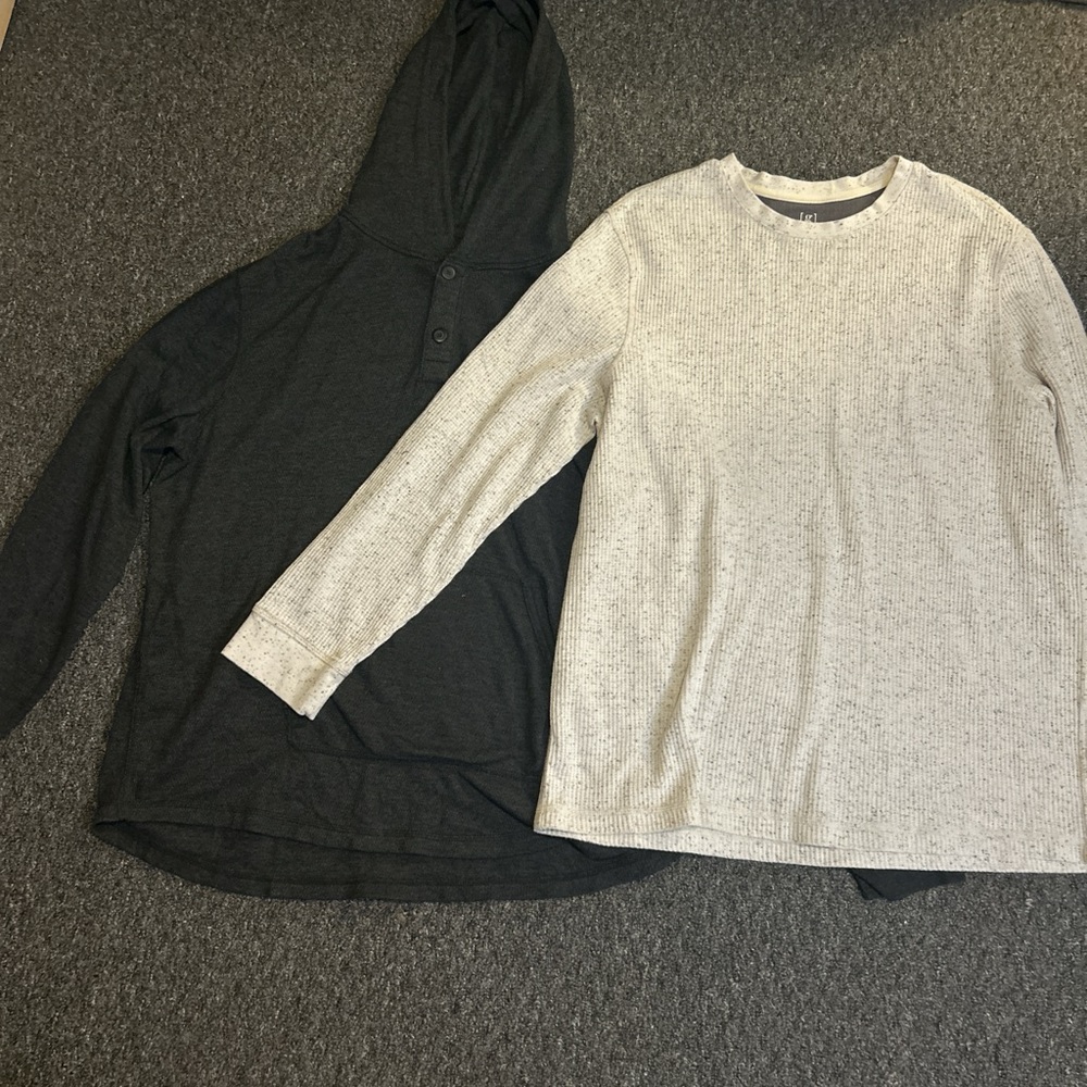 George Black and Cream Crewneck Sweaters